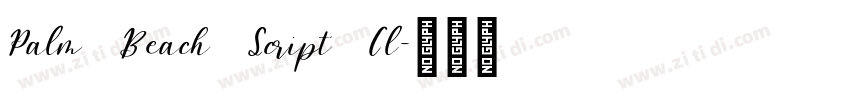 Palm Beach Script Cl字体转换